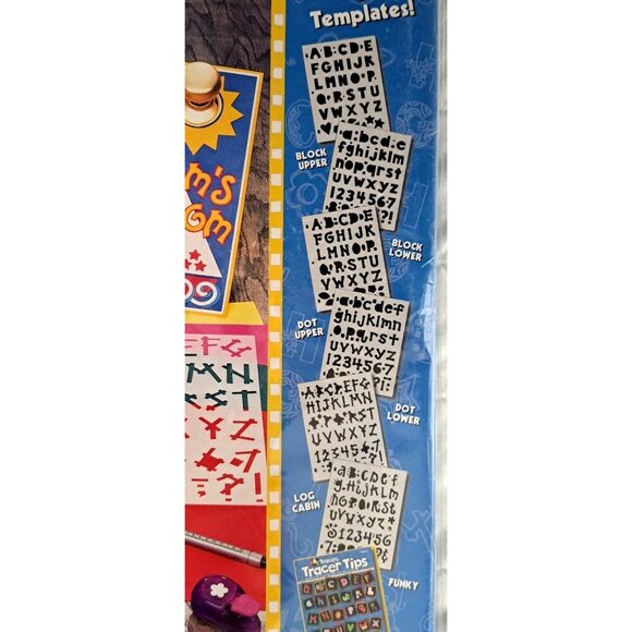 ABC "Tracers" 6 Alphabet Templates & Idea Book Fast Lettering Signs Cards Fabric - Picture 6 of 11